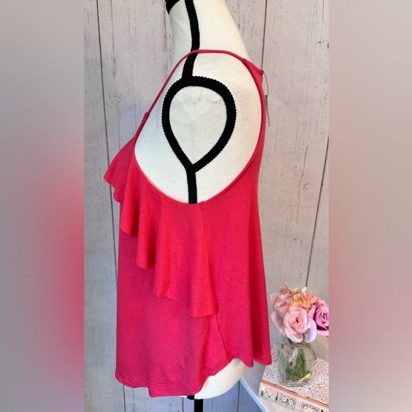 NWT Express Women’s Ruffle Halter Tank Top Size S P - Picture 3 of 7
